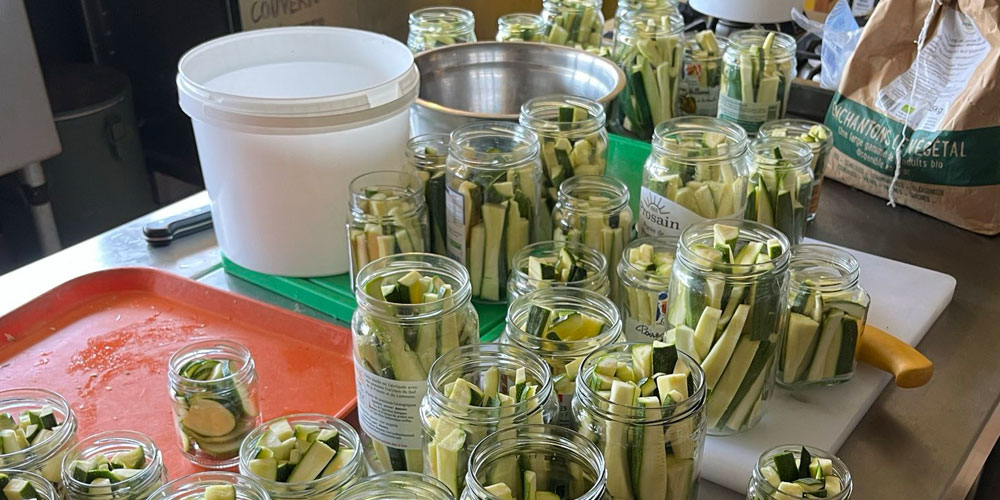 Transformation_pickles photo transformation courgettes en<br />
pickles